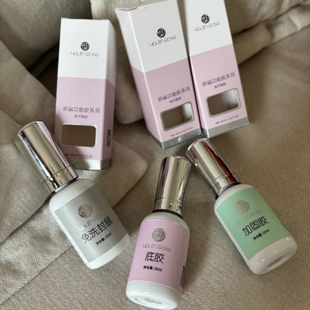 Base Top Cứng Móng Youth Rose 20ML – Bộ Base Top Chính Hãng, Bền Màu, Bám Tốt