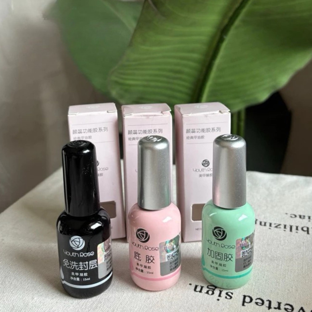 Base Top Cứng Móng Youth Rose - Hoa Hồng 15ML