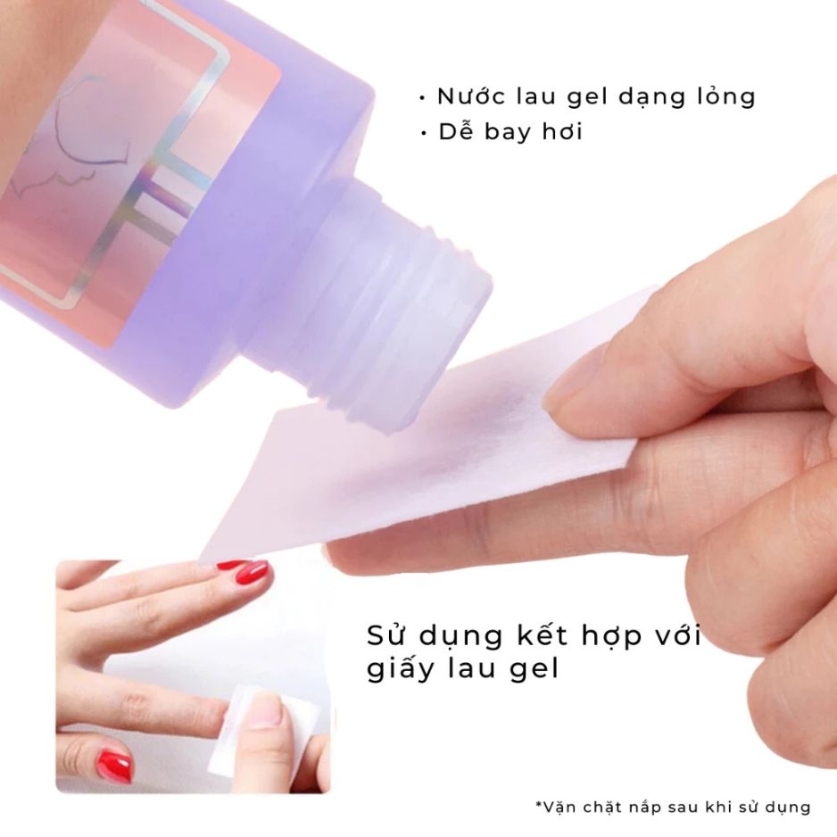 Nước Lau Gel Li-Nail – Dung Dịch Làm Sạch Móng Sau Khi Sơn Gel