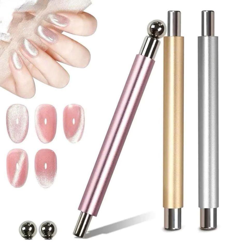 Nam Châm Trụ Tròn Kèm Bi Tạo Hiệu Ứng Mắt Mèo Nail