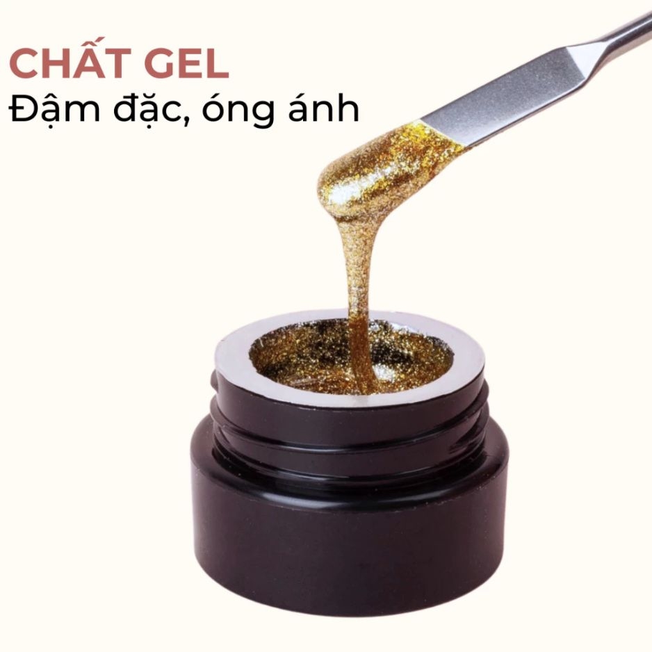 Gel Nhũ Vẽ Viền Huaxi Platinum – Gel Vẽ Line Nail Nhũ Lấp Lánh Cao Cấp