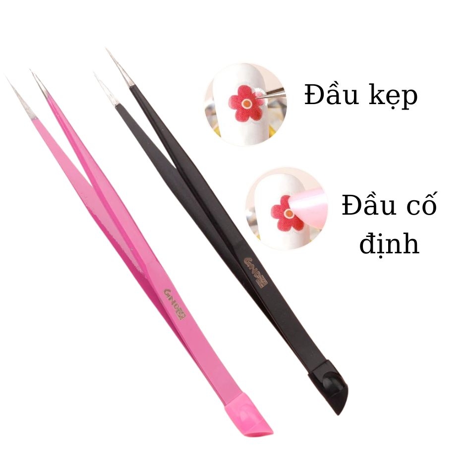 Nhíp Gắp Nail Tweezezers Cao Cấp – Nhíp Gắp Đá, Charm Nail Chính Xác (Mũi Cong/Mũi Thẳng)
