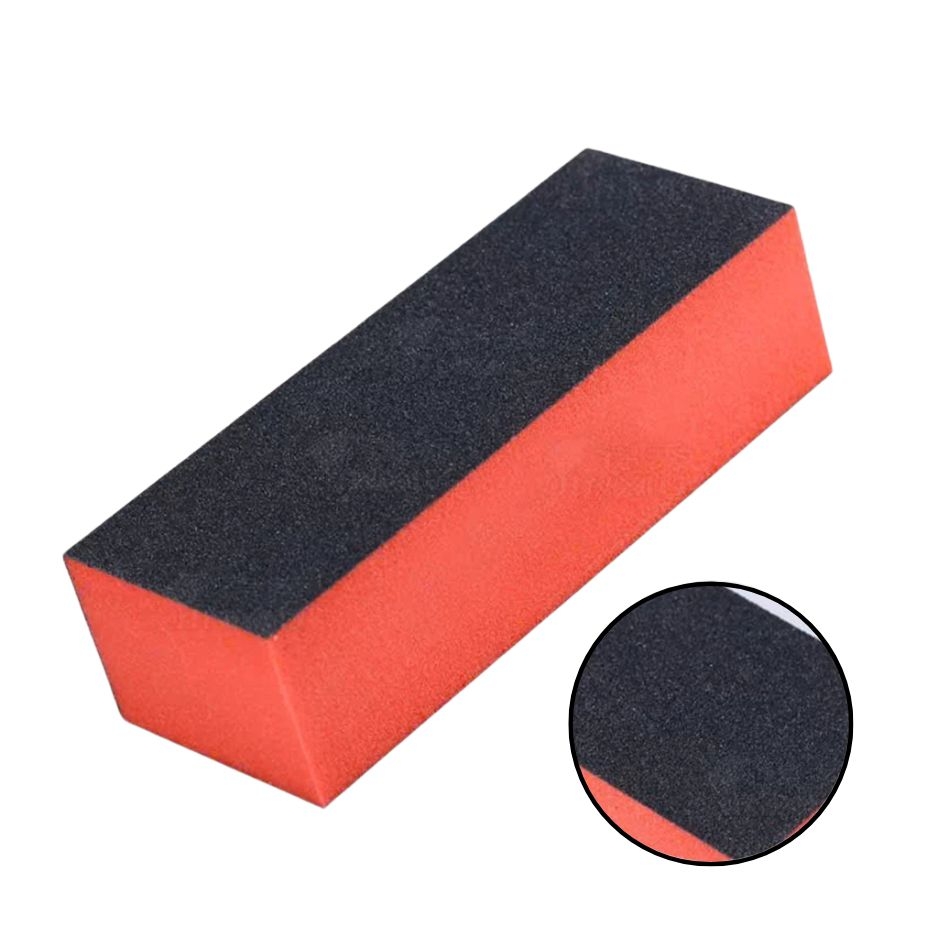 Phao Dũa Móng Chà Mịn Đỏ Đen – Buffer Nail Làm Mịn Móng Cao Cấp