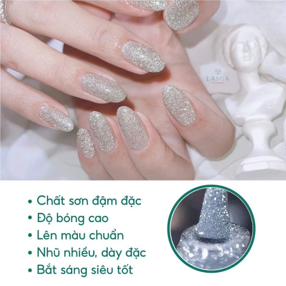 Sơn Gel Nhũ Flash Vendeeni Siêu Sáng – Hiệu Ứng Kim Tuyến Bắt Flash Cực Đỉnh
