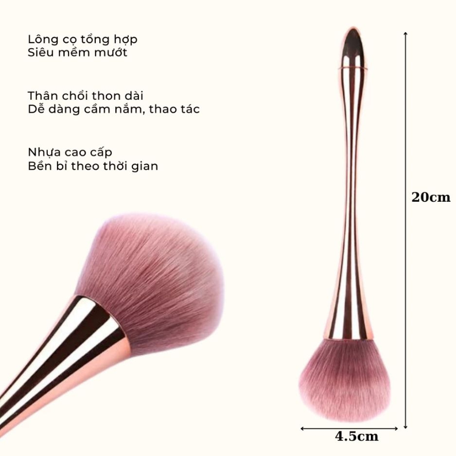 Chổi Phủi Bụi Nail Cán Dài Cao Cấp