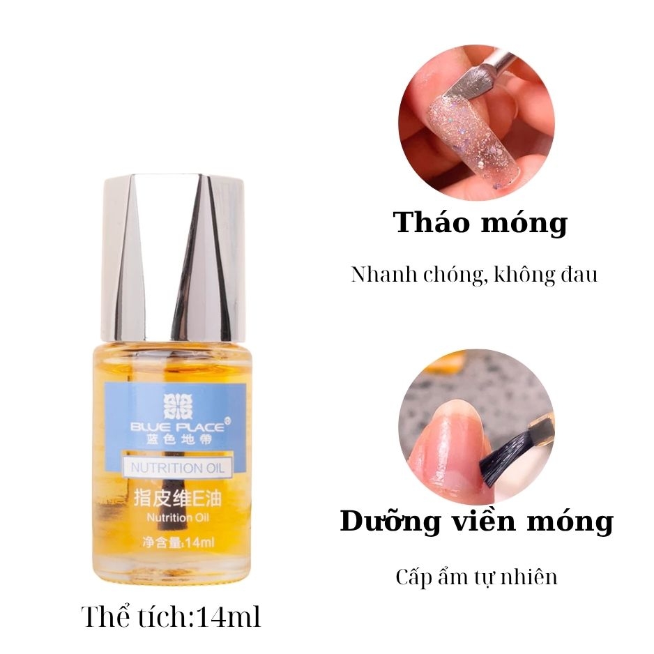 Dầu dưỡng viền móng Vitamin E Blue Place 14ml