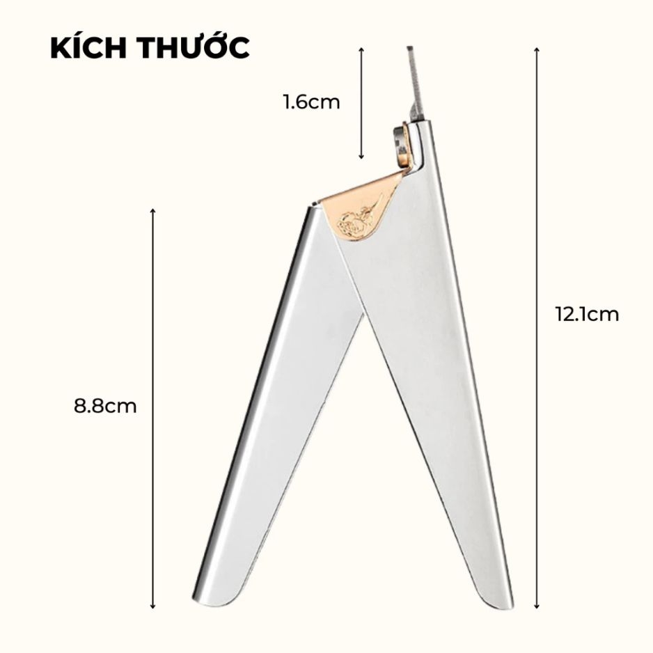 KÌM BẤM MÓNG GIẢ INOX – CẮT NGỌT, CHUẨN FORM MÓNG