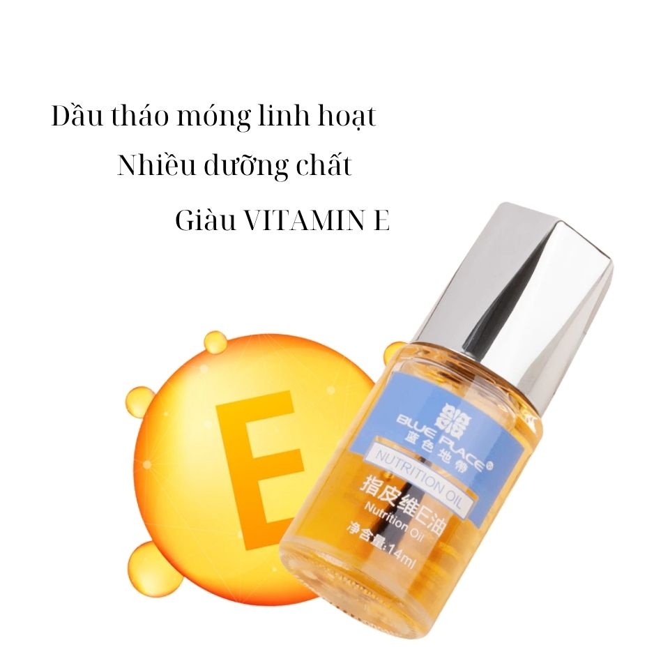 Dầu dưỡng viền móng Vitamin E Blue Place 14ml
