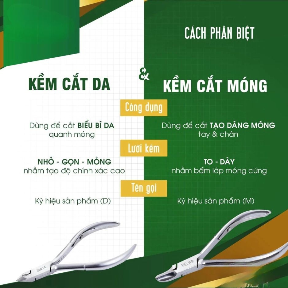 KỀM CẮT DA NGHĨA D-555 – LƯỠI BÉN CHUẨN SALON
