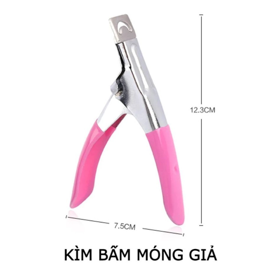 Kìm bấm móng giả cán hồng – cắt ngọt, tạo form nhanh