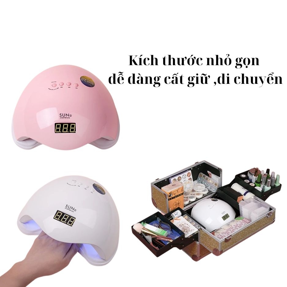 Máy Hơ Gel SUN 5 UV/LED 48W 24 Bóng Có Cảm Biến Và Màn Hình LED