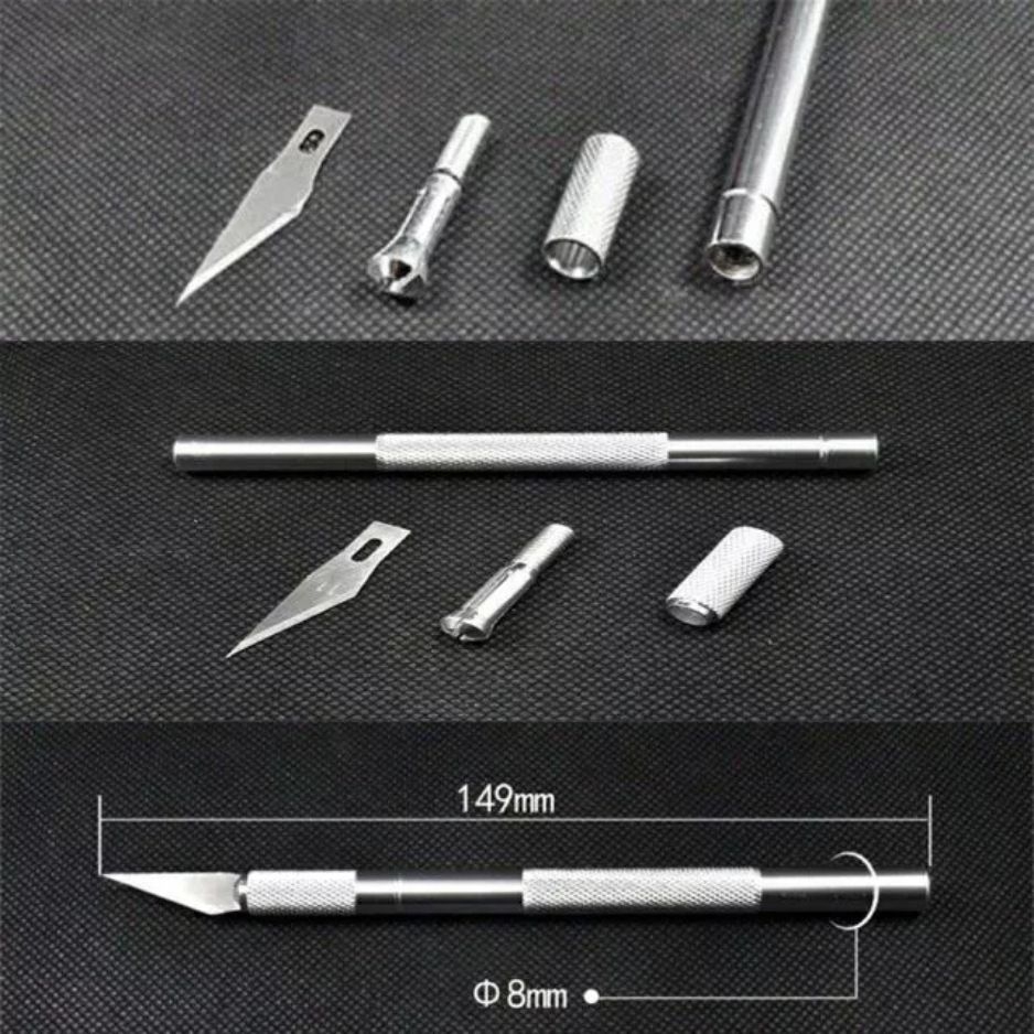 Dao Cắt Bột Nail Cao Cấp – Dao Khắc Móng Thay Lưỡi Đa Năng Chuyên Dụng Nail Art