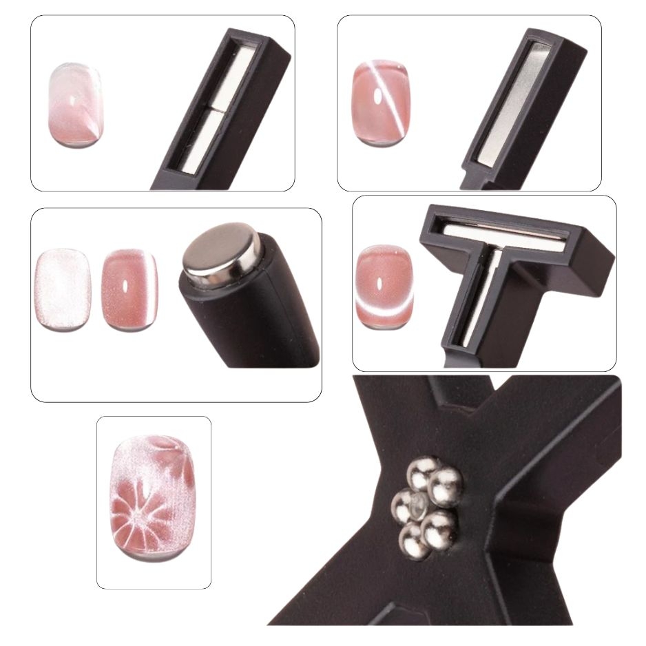 Nam Châm Cat Eye 5in1 Đa Chức Năng – Tạo Hiệu Ứng Mắt Mèo Chuẩn Salon