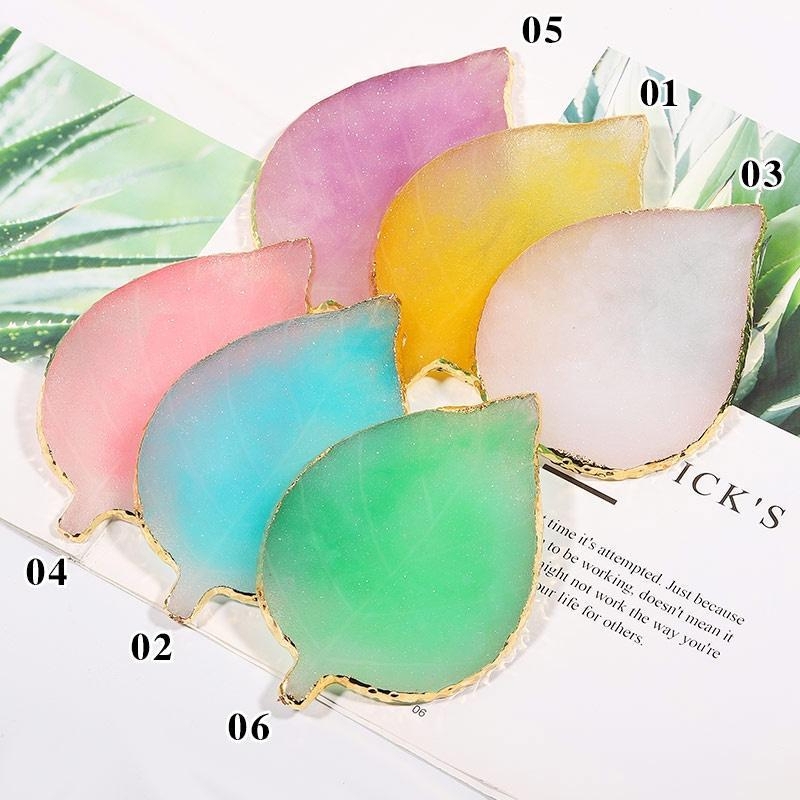 Đá Pha Sơn Gel Nail Art Cao Cấp – Bảng Trộn Gel Vân Đá Viền Kim Loại Sang Trọng