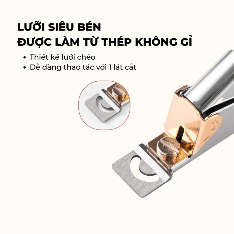 KÌM BẤM MÓNG GIẢ INOX – CẮT NGỌT, CHUẨN FORM MÓNG