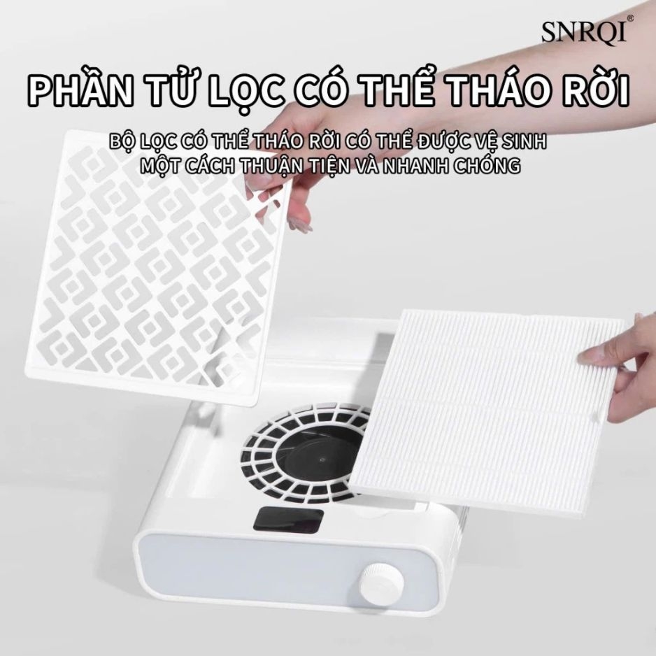 Máy Hút Bụi Nail SNRQI WL-005 Có Màng Lọc Tháo Rời