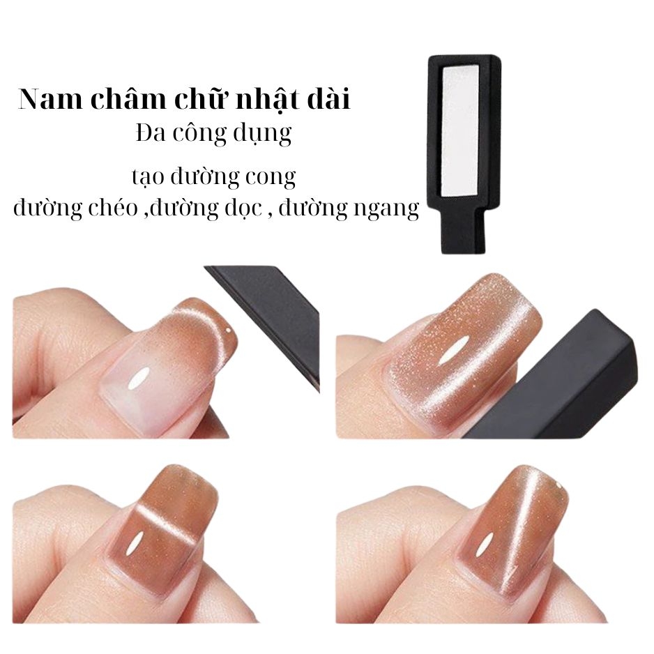 Nam Châm Cat Eye 5in1 Đa Chức Năng – Tạo Hiệu Ứng Mắt Mèo Chuẩn Salon