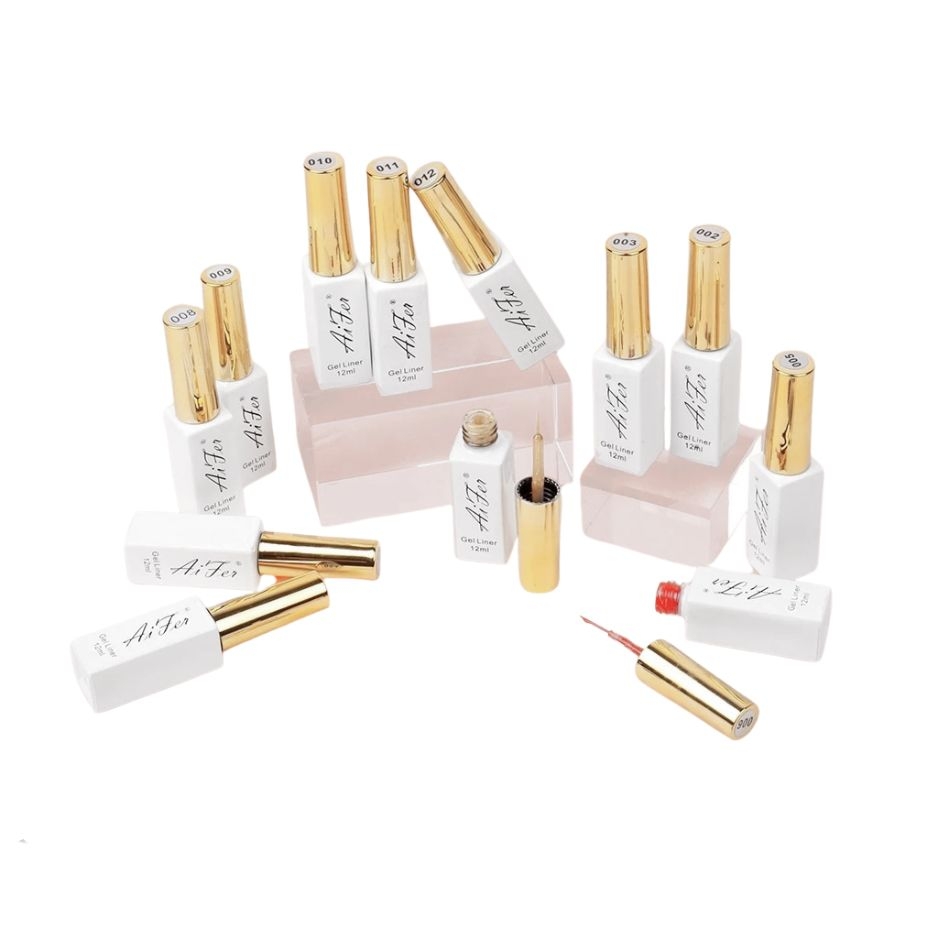 Cọ Nét Aifer 12ml – Gel Liner Vẽ Nail Nhiều Màu, Vẽ Line Siêu Mảnh