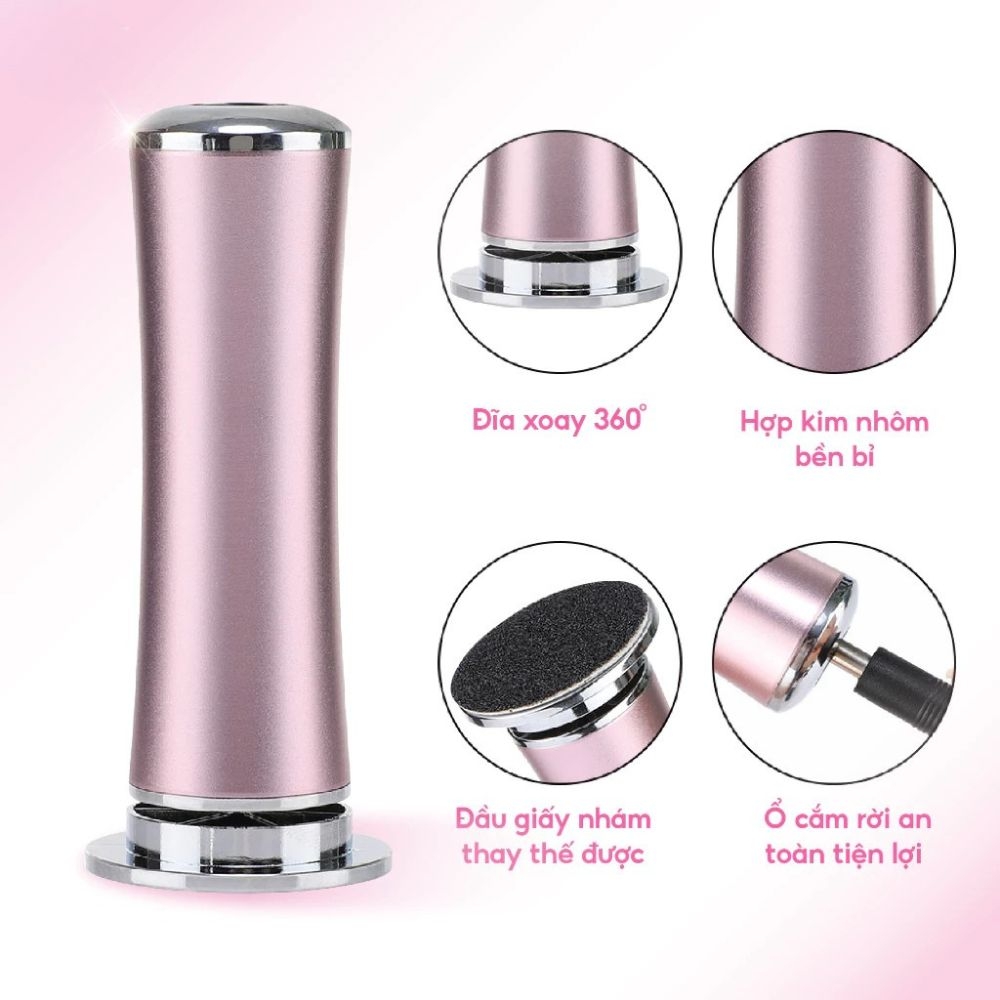 Máy Chà Gót Chân Không Tích Điện TL-DS01 Kèm Nhám Thay