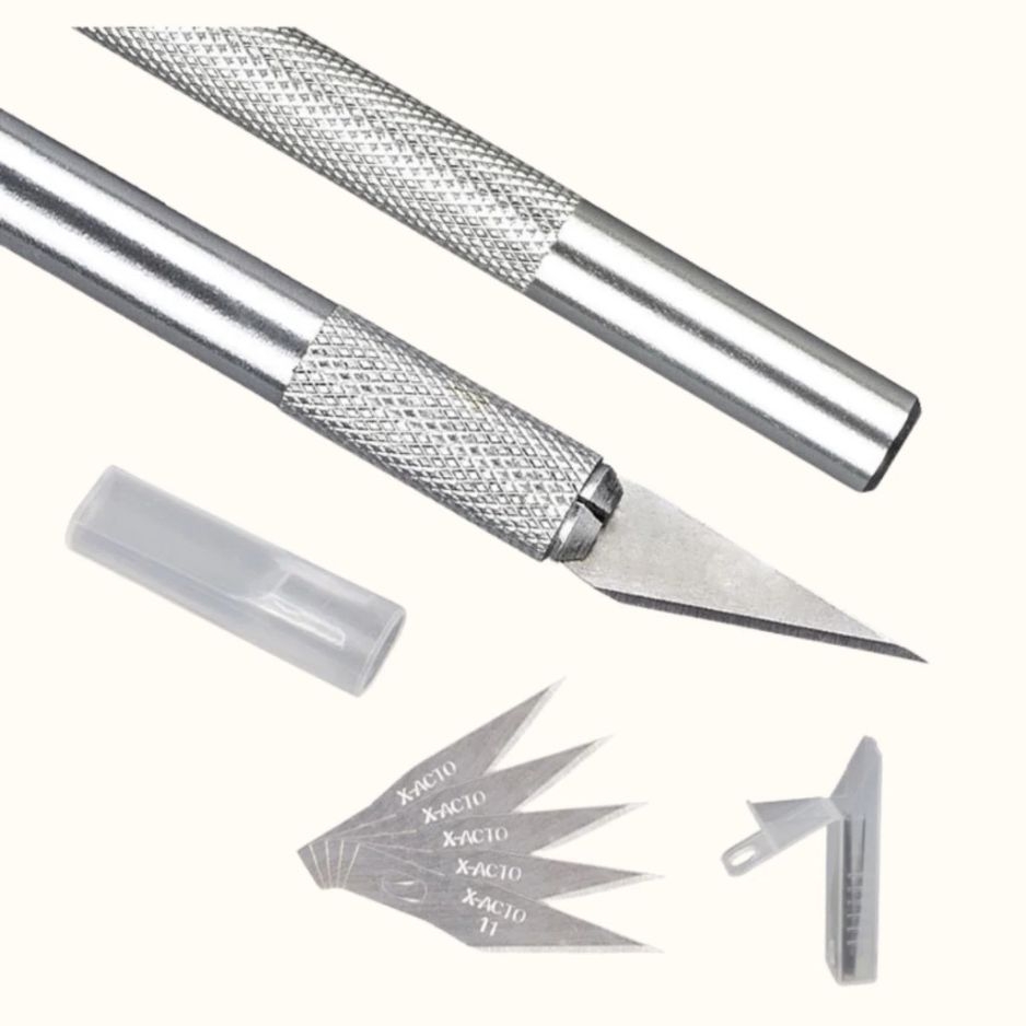 Dao Cắt Bột Nail Cao Cấp – Dao Khắc Móng Thay Lưỡi Đa Năng Chuyên Dụng Nail Art