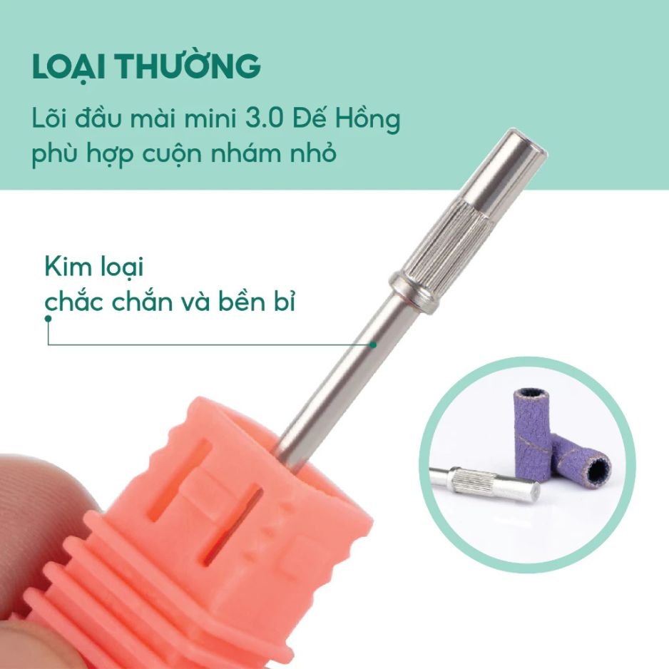 Đầu Gài Nhám Cao Cấp Cho Máy Mài Nail