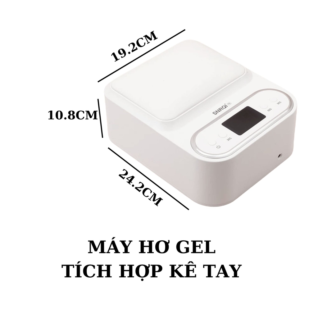 Máy Hơ Gel Tích Hợp Kê Tay SNRQI T9 48 Bóng LED/UV