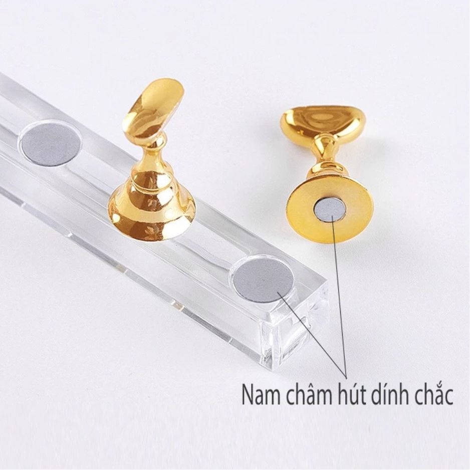Set Đế Nam Châm Gắn Móng Giả 5 Trụ