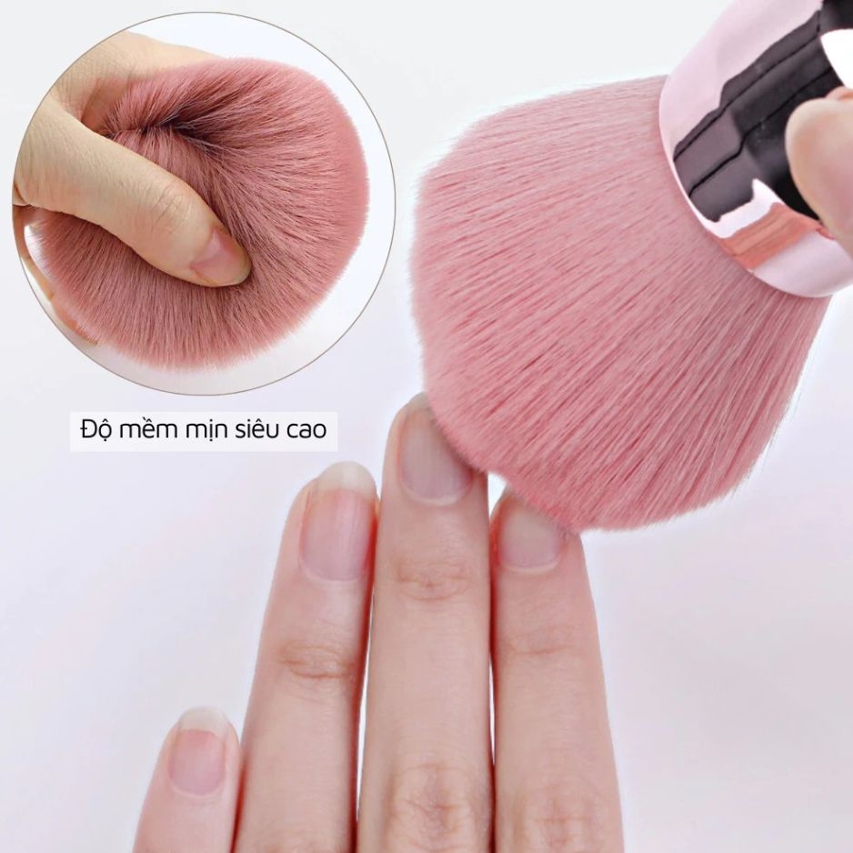 Chổi Phủi Bụi Nail Cán Ngắn Cao Cấp