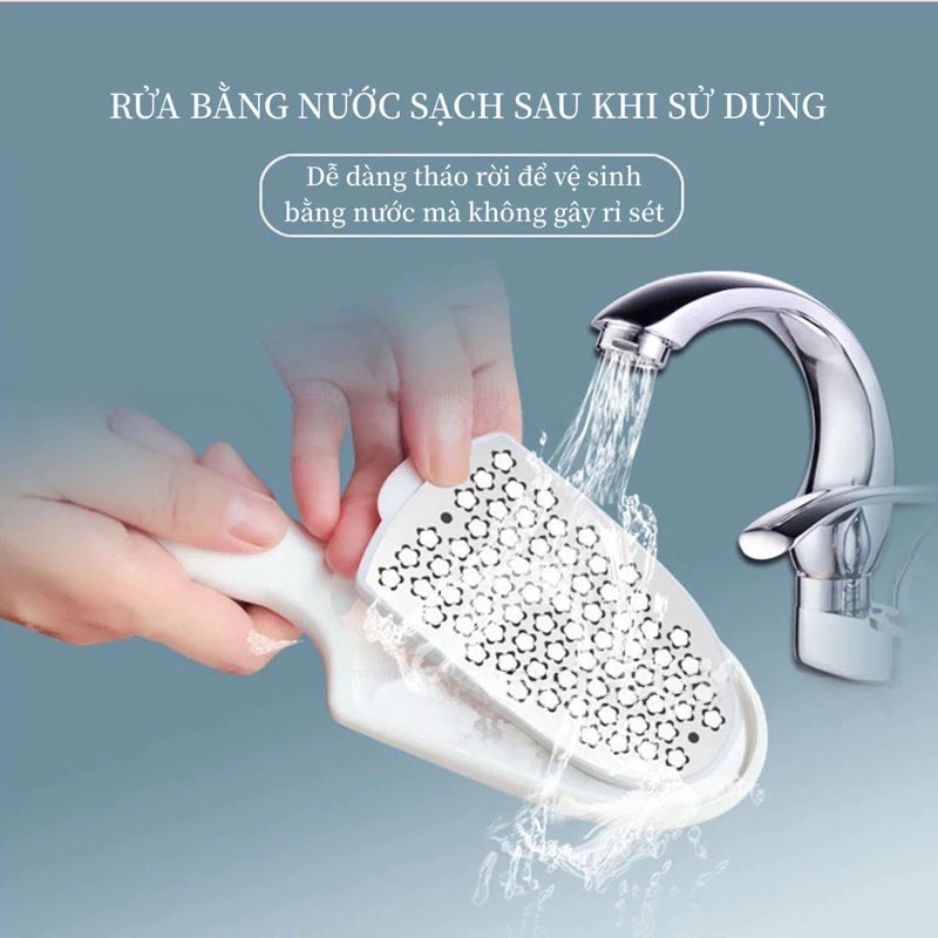 Cây Chà Gót Chân 2 Mặt Có Hộp Chứa Da Chết