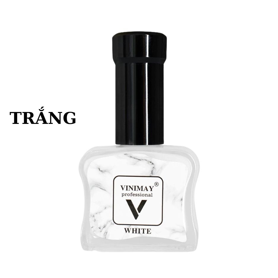 Cồn Loang Vinimay Trắng Đen Trong Suốt Tạo Hiệu Ứng Loang Nail Nghệ Thuật