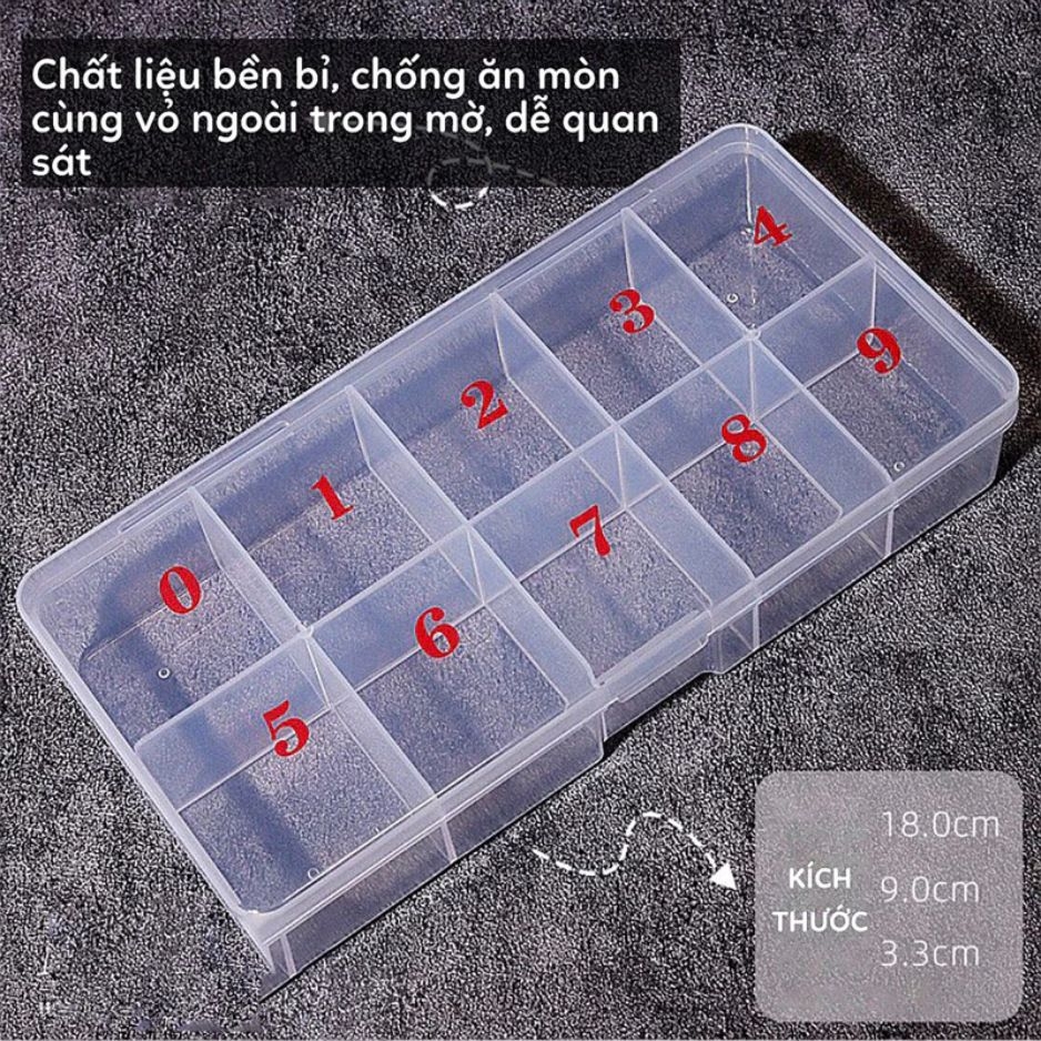 Hộp Đựng Móng 10 Ô - 11 Ô - 12 Ô