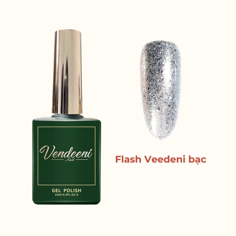 Sơn Gel Nhũ Flash Vendeeni Siêu Sáng – Hiệu Ứng Kim Tuyến Bắt Flash Cực Đỉnh