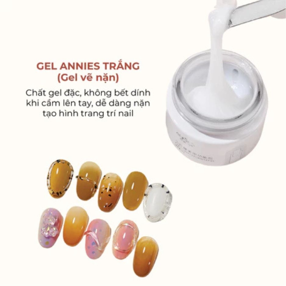 Gel Nặn ANNIES 20g – 3 Phân Loại Trắng, Trong Suốt, Thủy Tinh