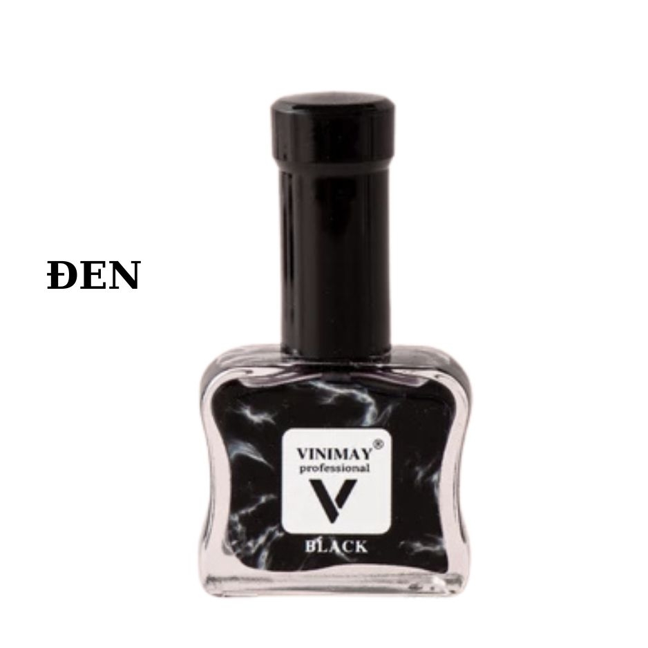 Cồn Loang Vinimay Trắng Đen Trong Suốt Tạo Hiệu Ứng Loang Nail Nghệ Thuật