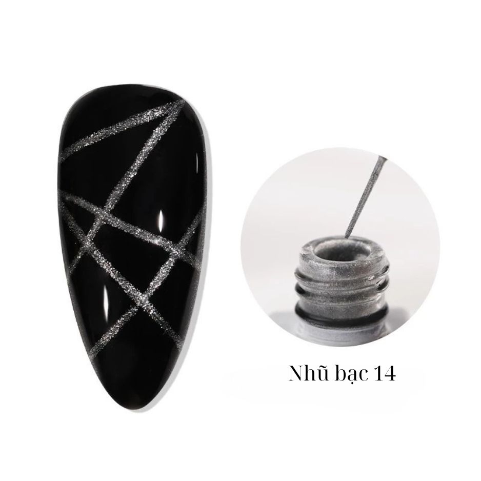 Cọ Nét Aifer 12ml – Gel Liner Vẽ Nail Nhiều Màu, Vẽ Line Siêu Mảnh