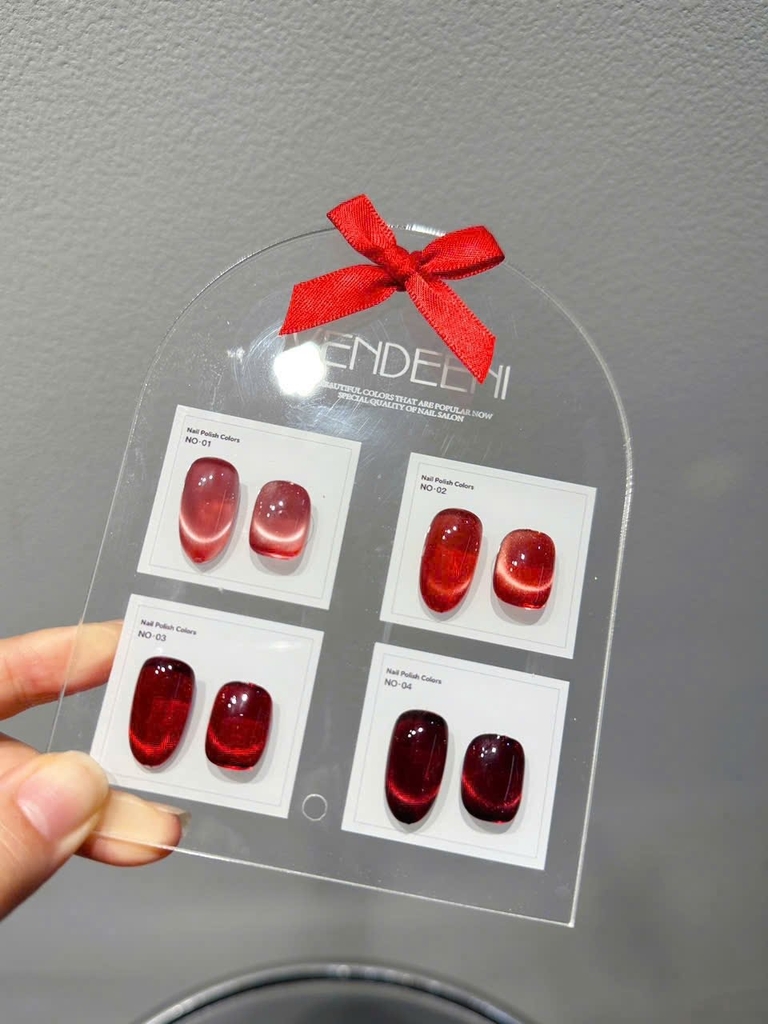 Bảng Màu Sơn Gel Mắt Mèo VENDEENI 4 Ô – Nhiều Phân Loại Màu