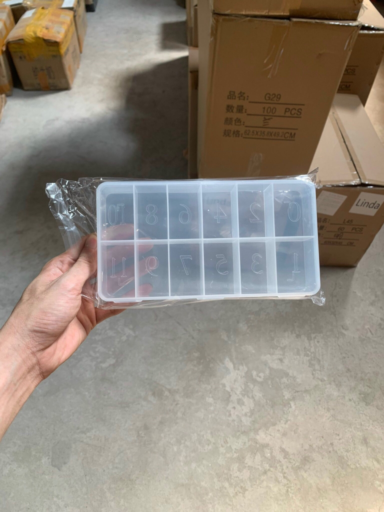 Hộp Đựng Móng 10 Ô - 11 Ô - 12 Ô