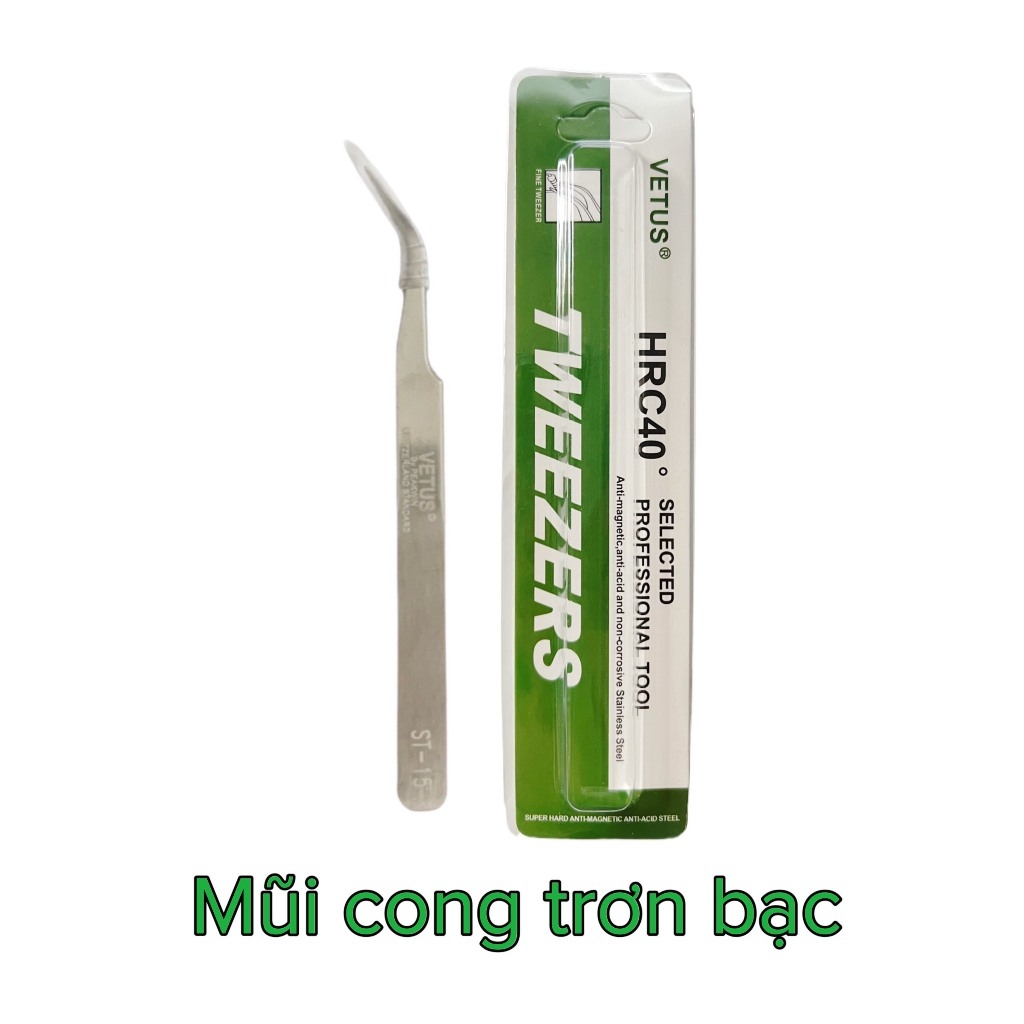 Nhíp Gắp Nail Tweezezers Cao Cấp – Nhíp Gắp Đá, Charm Nail Chính Xác (Mũi Cong/Mũi Thẳng)