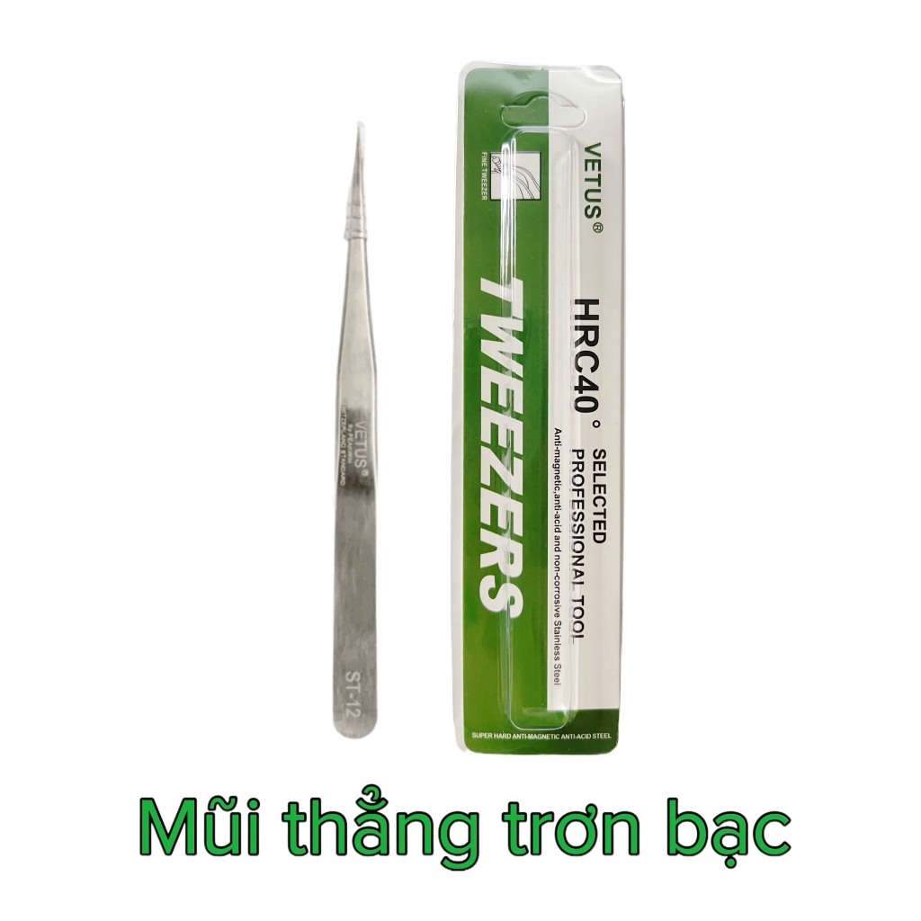 Nhíp Gắp Nail Tweezezers Cao Cấp – Nhíp Gắp Đá, Charm Nail Chính Xác (Mũi Cong/Mũi Thẳng)