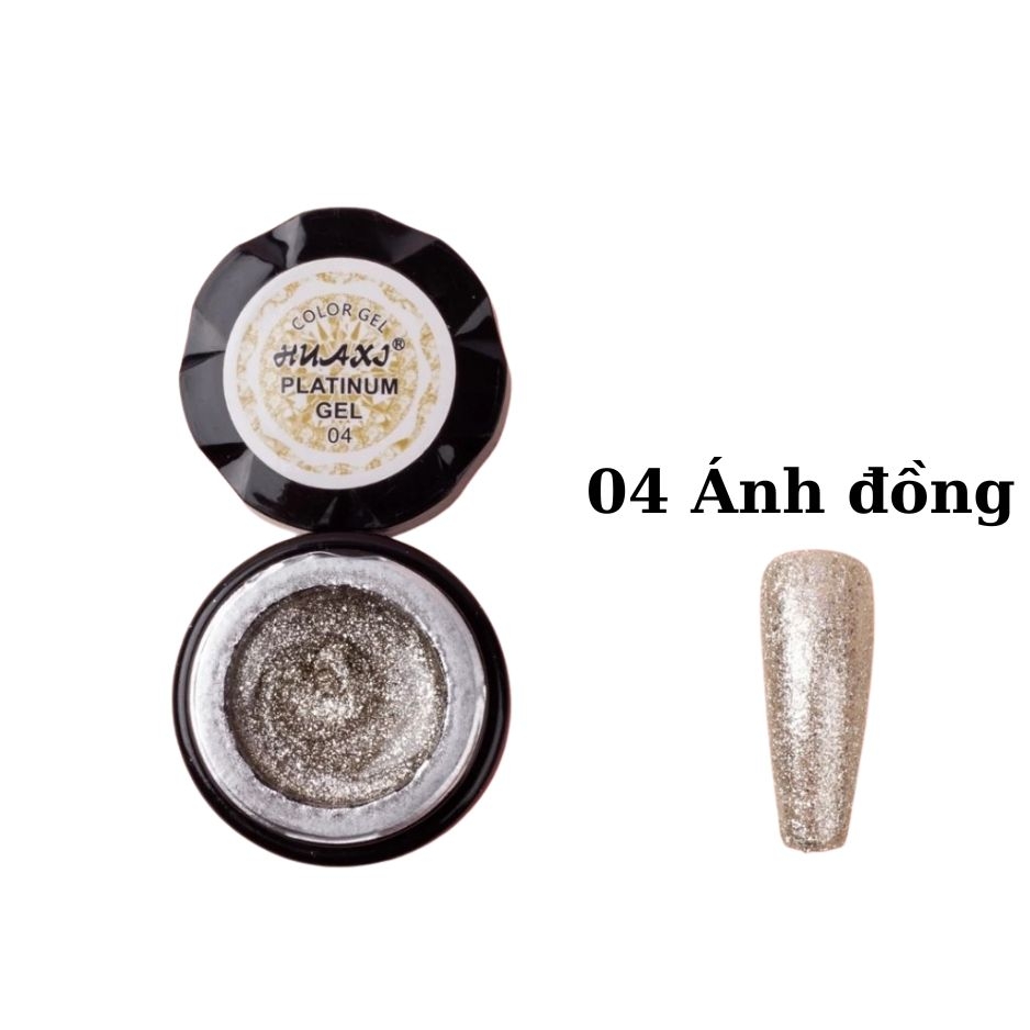 Gel Nhũ Vẽ Viền Huaxi Platinum – Gel Vẽ Line Nail Nhũ Lấp Lánh Cao Cấp