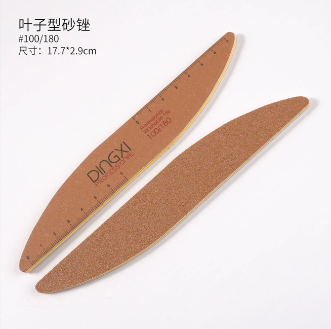 Dũa Móng Tay DINGXI Có Thước 100/180 – Dũa Nail Tạo Form Cao Cấp Cho Salon