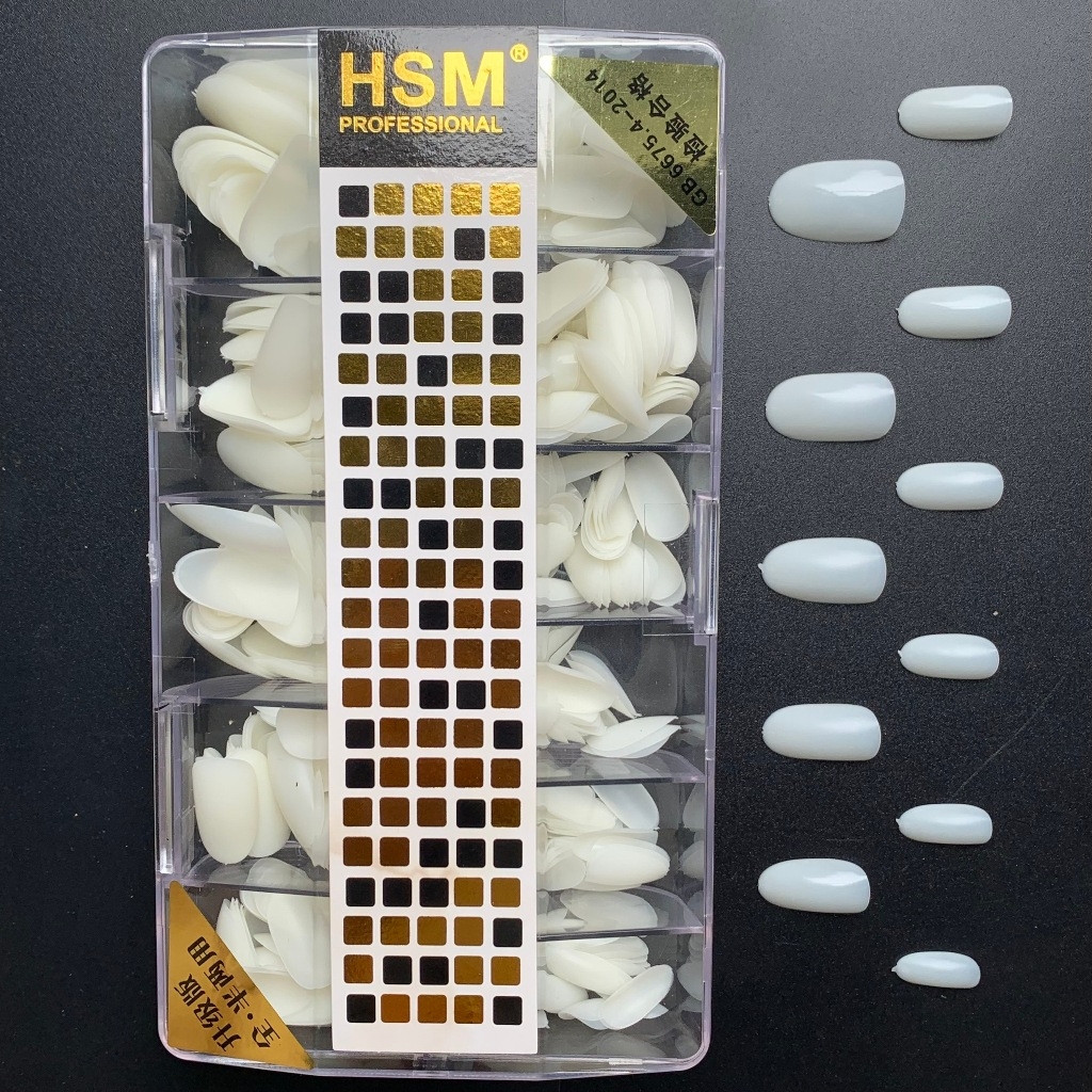 Hộp 500 Móng Úp HSM GB – Móng Nail Full Size Đa Kiểu