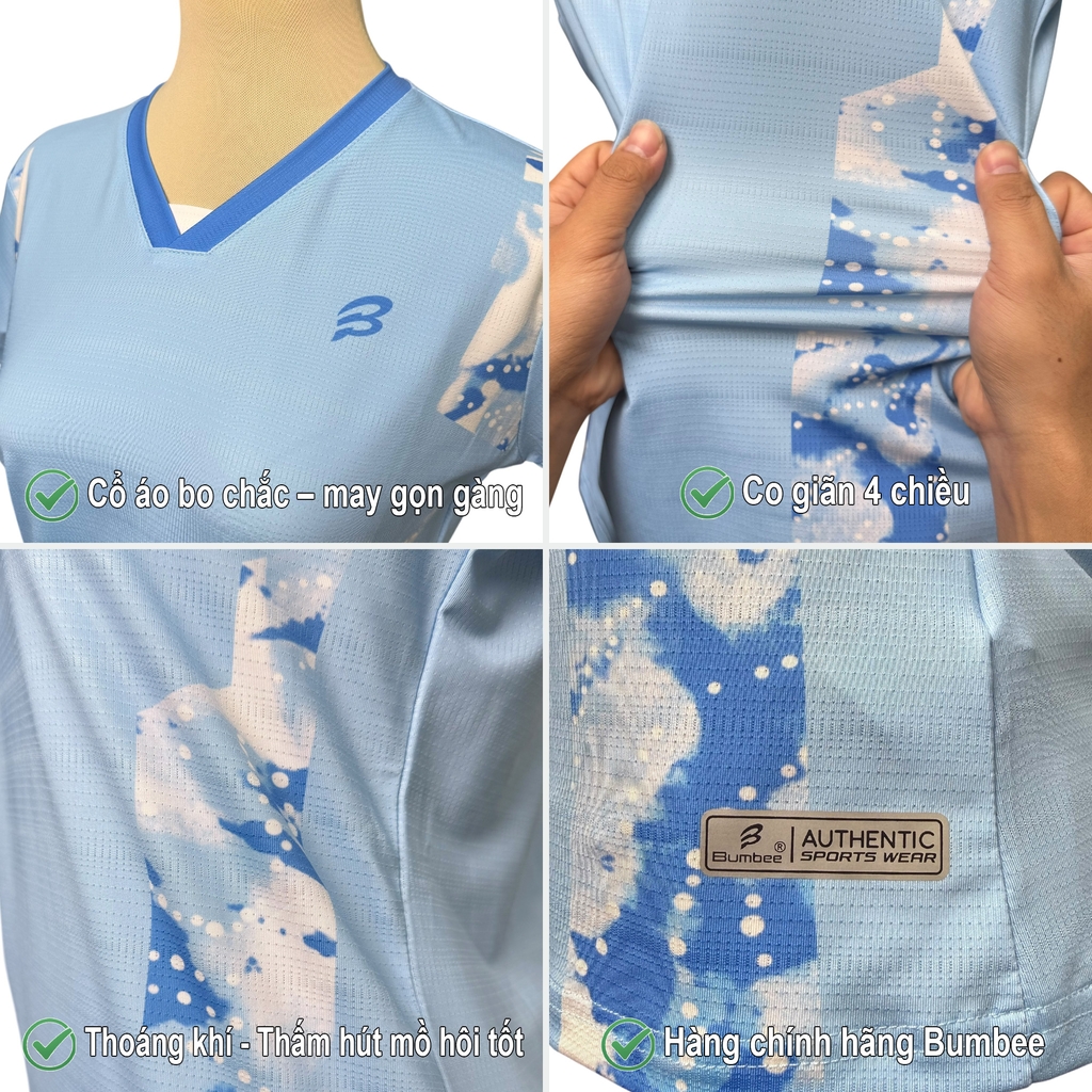 Áo Thể Thao Bumbee Nam Nữ Mã 589