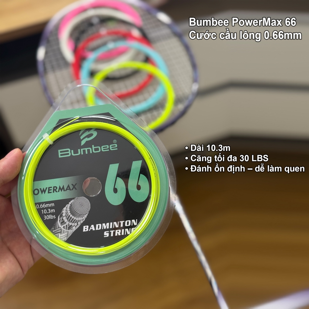 Cước vợt Bumbee PowerMax 0.66mm