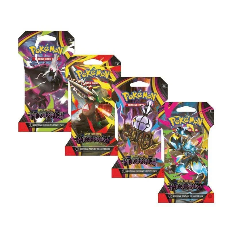 Bộ Cờ Chiến Thuật Pokemon Bộ Cờ Mở Rộng- ME0 Mega Evolution - Pitch Black Sleeved Booster - Tiếng Anh