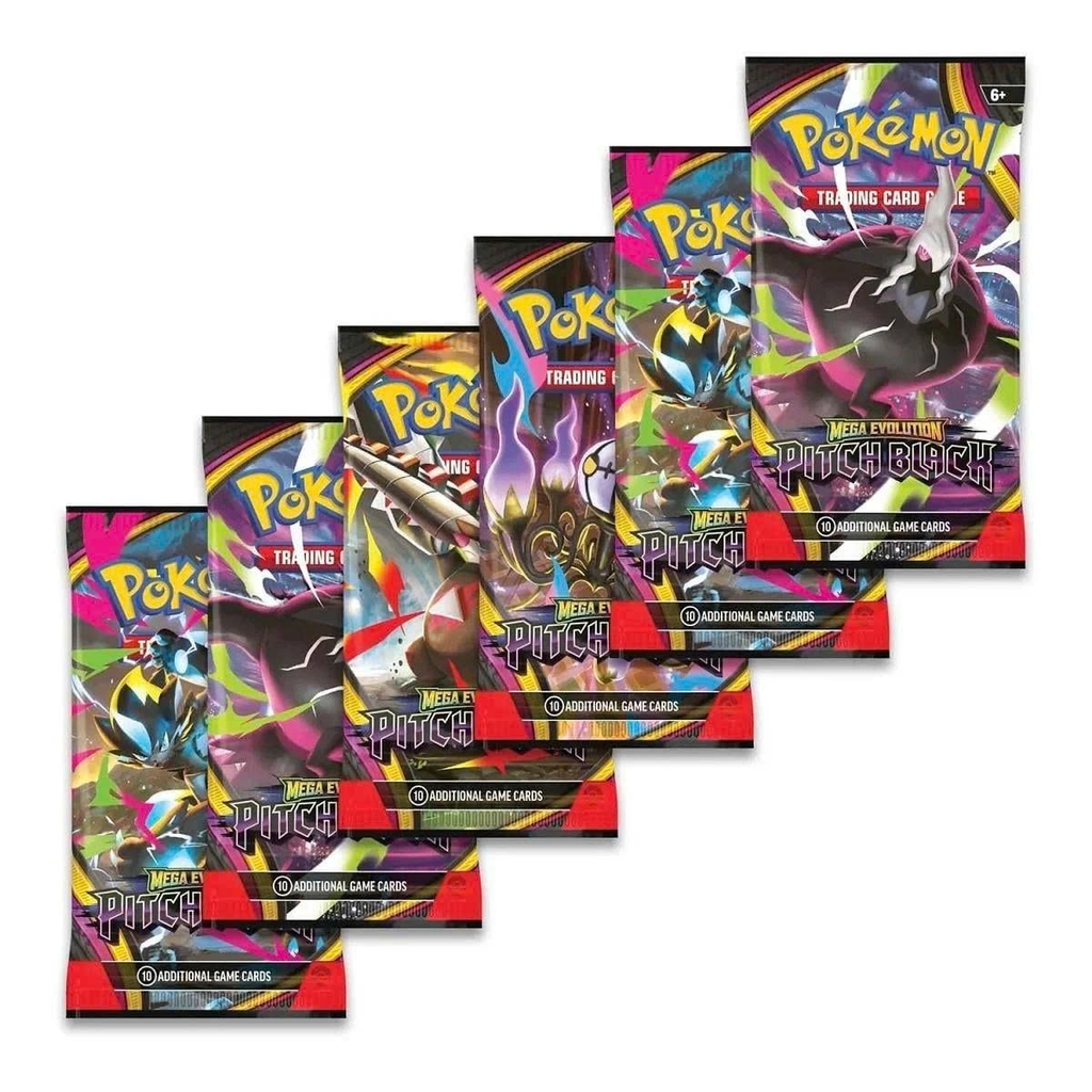 Bộ Cờ Chiến Thuật Pokemon Bộ Cờ Mở Rộng ME05 Mega Evolution - Pitch Black 6 Booster Bundle Tiếng Anh