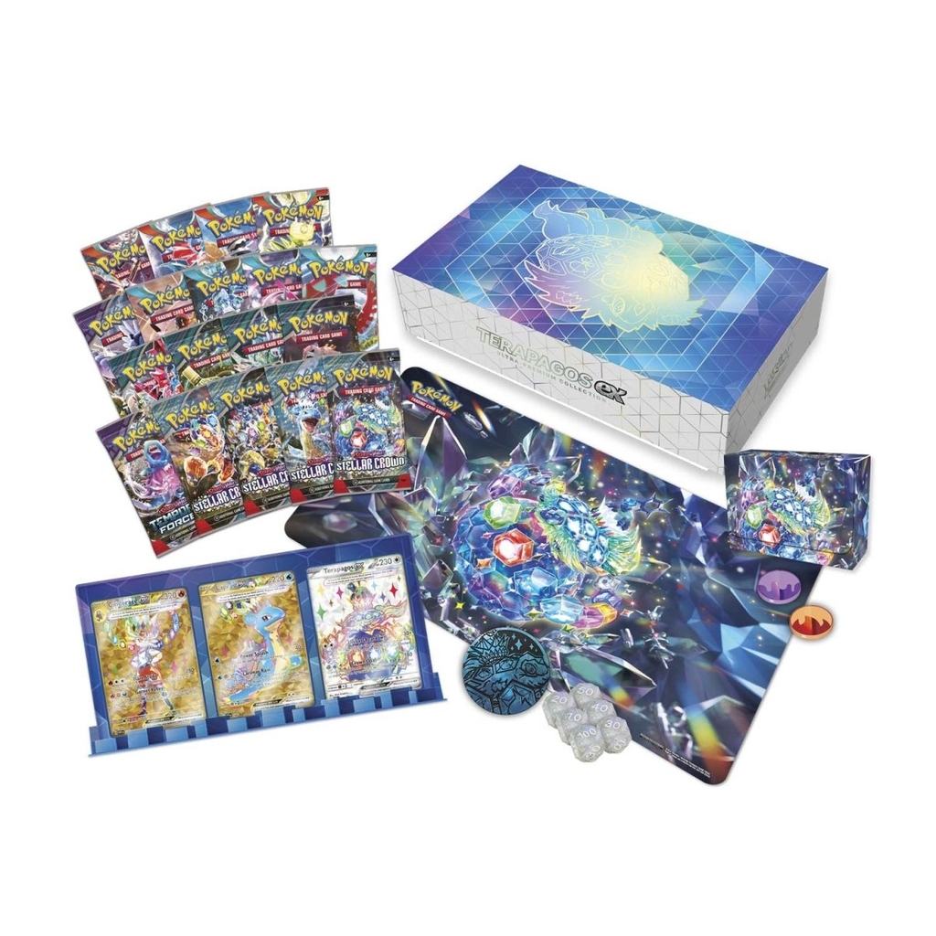 Hộp Thẻ Bài Pokemon Terapagos ex Ultra Premium Collection