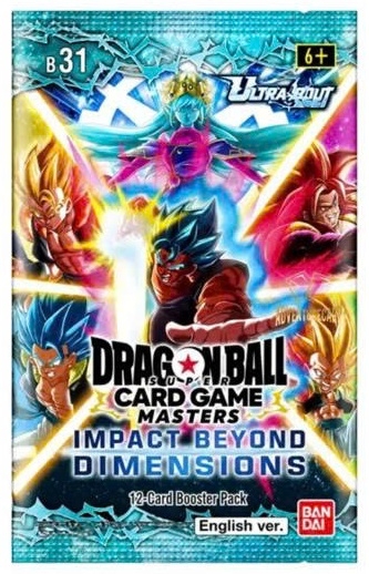 Hộp Thẻ Bài Dragon Ball B31 Impact Beyond Dimensions Booster Box