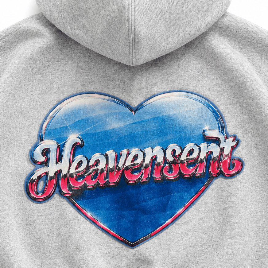 Áo Khoác Nỉ Bông Hoodie Zip HEAVEN SENT Form Boxy Cánh Dơi - HS_HD003