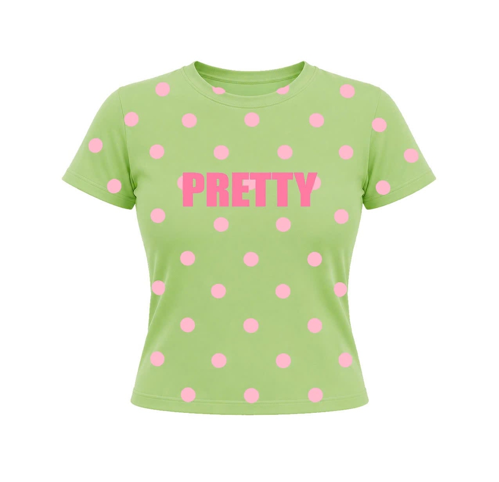 Áo Baby Tee Chấm Bi 